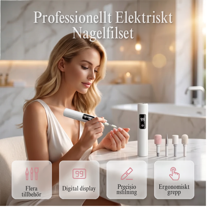 Professionell Elektrisk Nagelfil