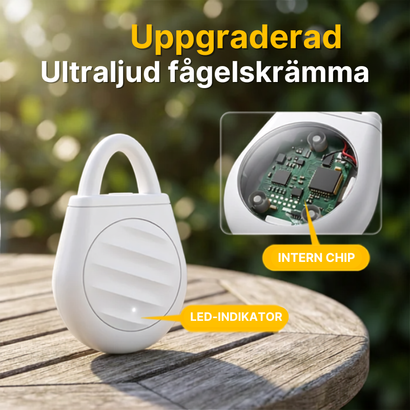 đ„ TidsbegrĂ€nsat erbjudande: Köp 3, fĂ„ 2 gratis! đŠ Inga fler problem med fĂ„glar, vilda djur och grĂ€shoppor! BĂ€rbar ultraljudsfĂ„gelavvisare nyckelring