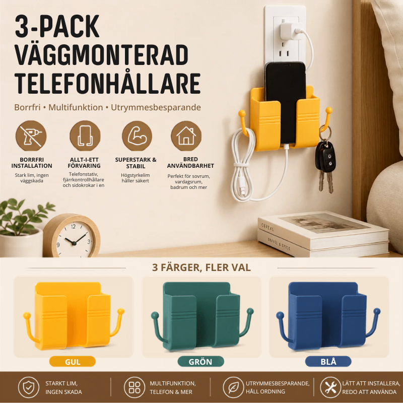 Den Smarta Sängbordsorganisatorn & Krokhållaren