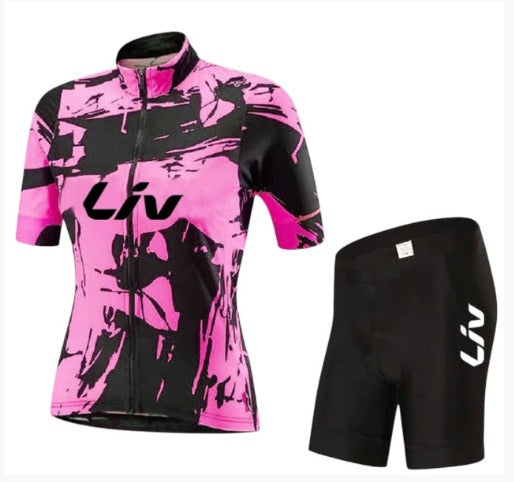 BORA cykeloutfit | Kortärmad cykeltröja + cykelbyxor med hängslen