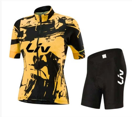 BORA cykeloutfit | Kortärmad cykeltröja + cykelbyxor med hängslen