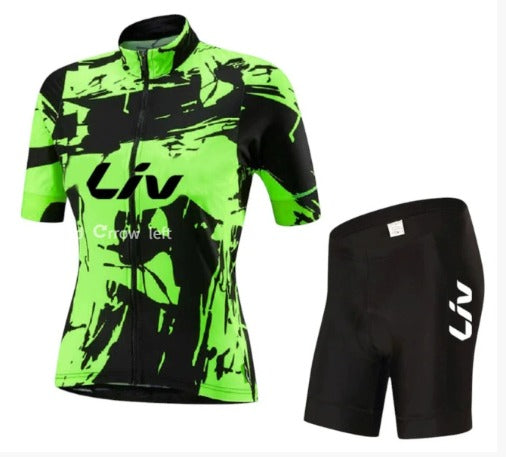 BORA cykeloutfit | Kortärmad cykeltröja + cykelbyxor med hängslen