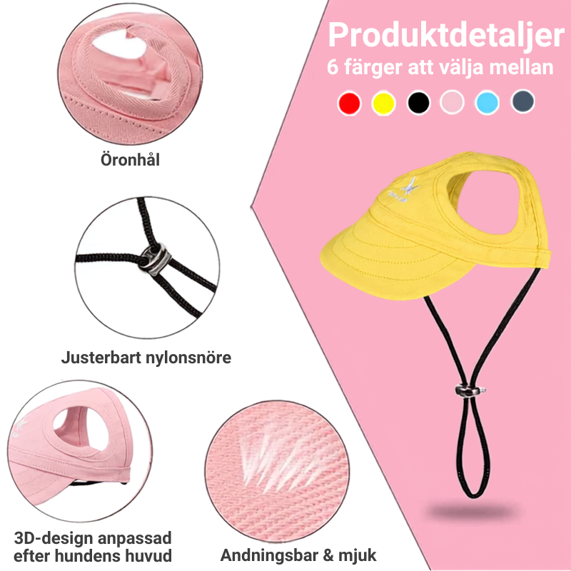 đ„Outdoor Hundkeps Med UV-skydd För Hundar