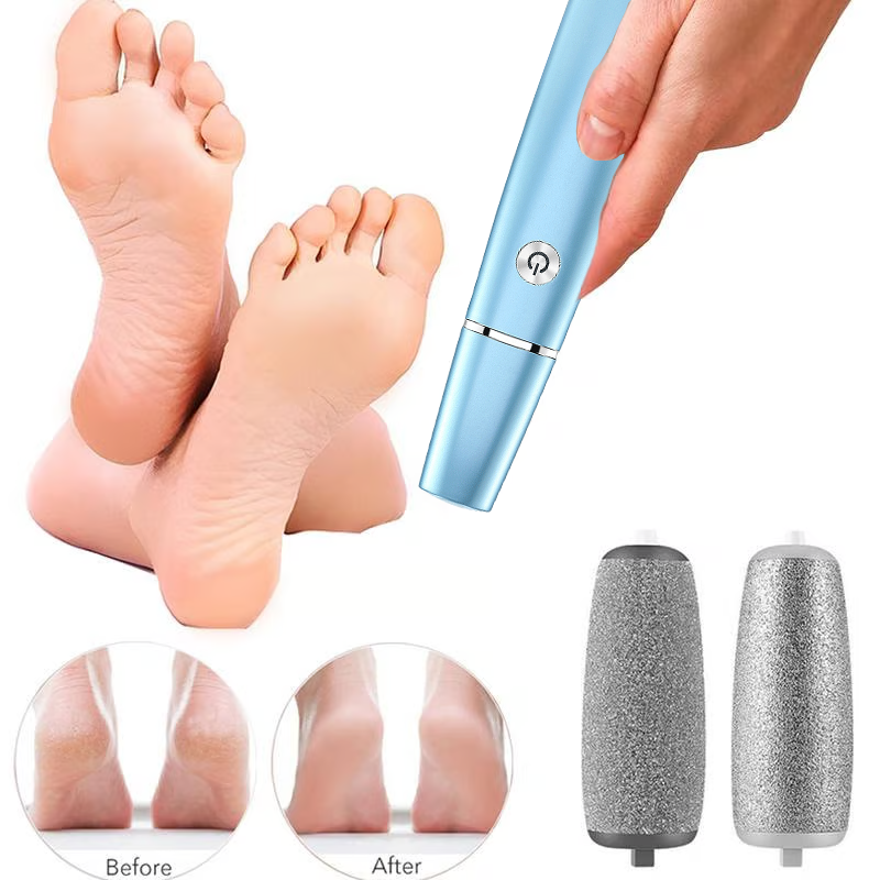 ⚡ 50% REA NU! 🔥 Elektrisk Fotfil - Effektiv & Skonsam, Perfekt för Mjuka och Välskötta Fötterna ✨