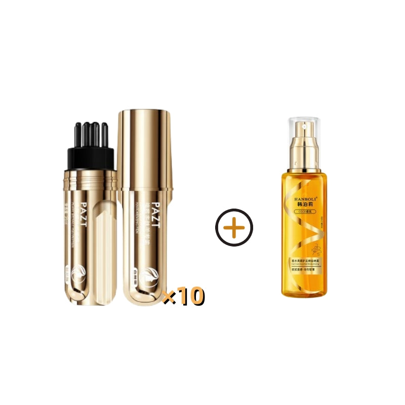 💇‍♀️ KÖP 2 FÅ 1 GRATIS! ✨ 2-i-1 Hårfärgningskam för Grått Hår - Snabb och Naturlig Täckning, Skonsam Formel för Användning Hemma 🌿📦