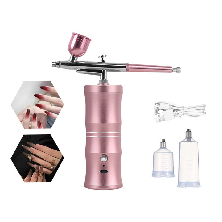 🎨 Elektriskt airbrush-kit med kompressor – Din bärbara studio för enkel kreativitet! ✨