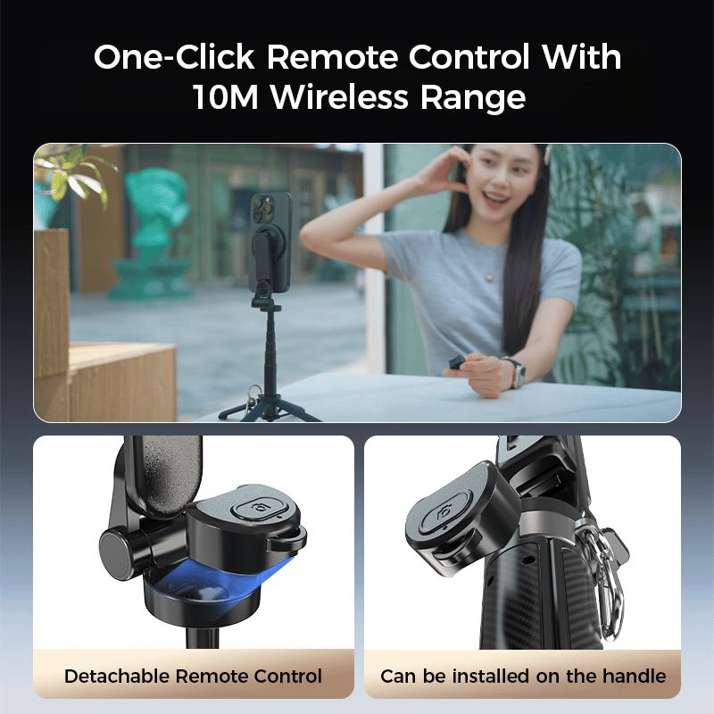 📱Heta nya produkter🔥4-i-1 multifunktionell magnetisk selfiepinne med 360° rotation