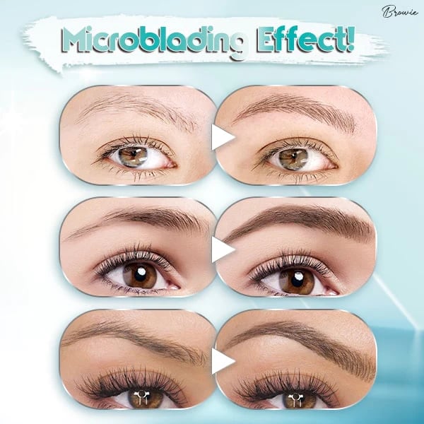 🌸3D Vattentät Microblading Ögonbrynspenna 4 Gaffelspets Tatueringspenna (🔥köp 1 få 1 gratis)