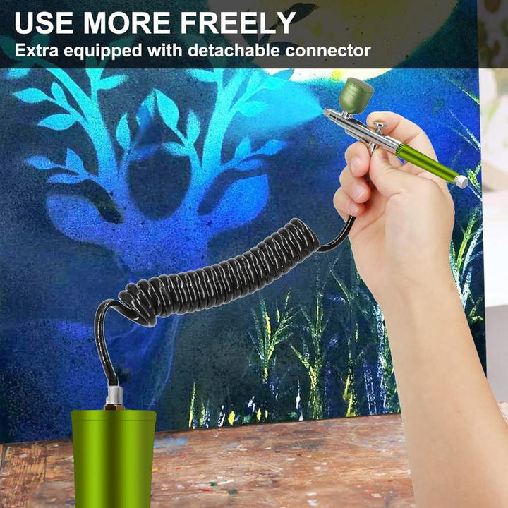 🎨 Elektriskt airbrush-kit med kompressor – Din bärbara studio för enkel kreativitet! ✨
