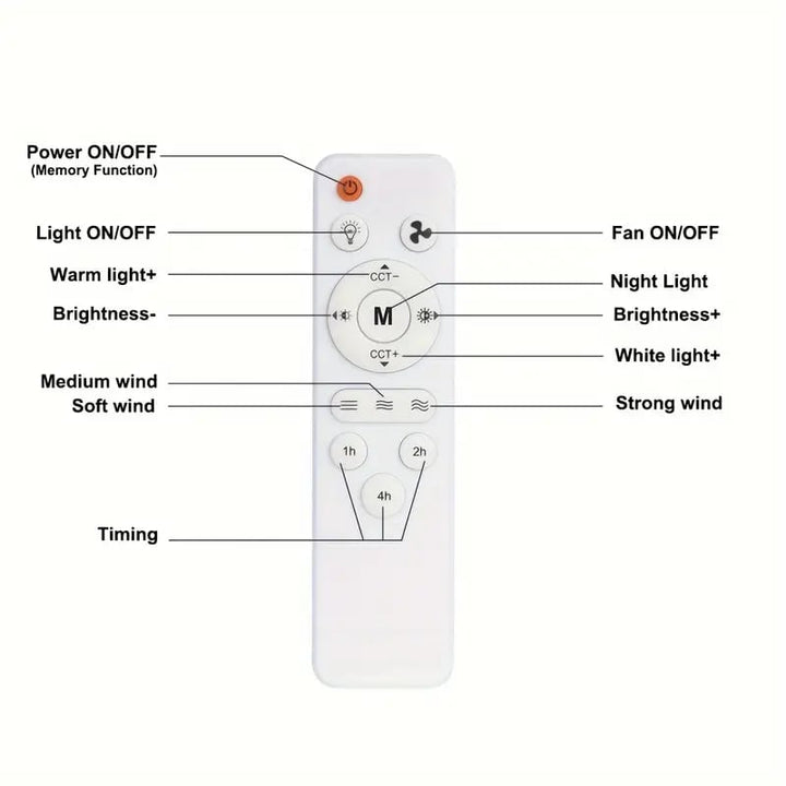 🔥 SmartBreez™ 40W LED-takfläkt med lampa – 20,5” ultratyst med fjärrkontroll 🎯 | E27 + GRATIS B22-adapter 🔌 | För sovrum 😴, kök 👩‍🍳 & garage 🛠️