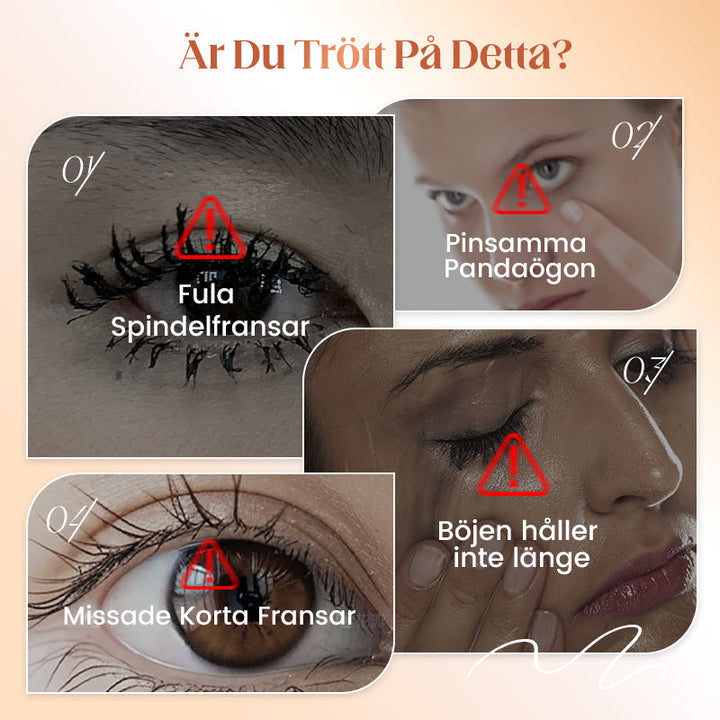 ✨Vattenfast mascara med fibrer – förlänger och böjer ögonfransarna direkt