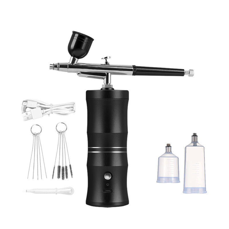🎨 Elektriskt airbrush-kit med kompressor – Din bärbara studio för enkel kreativitet! ✨