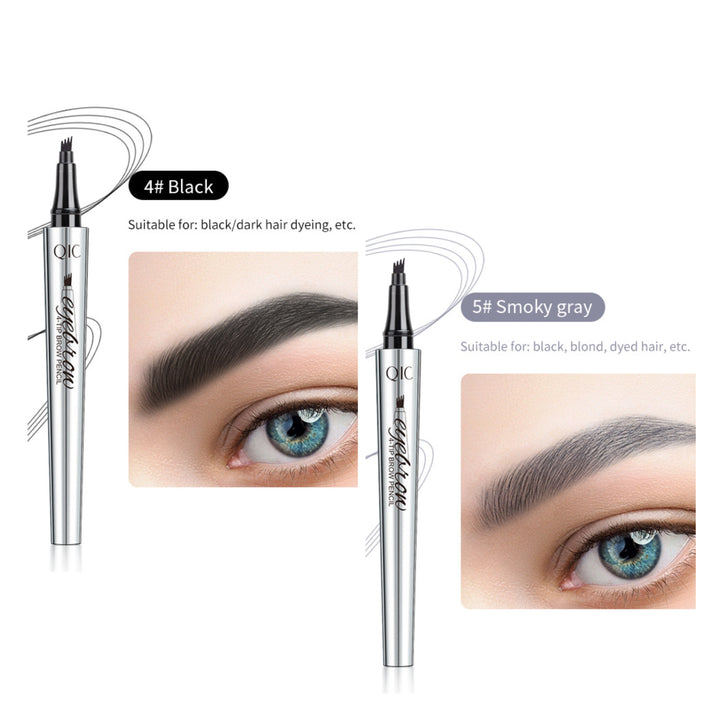 🌸3D Vattentät Microblading Ögonbrynspenna 4 Gaffelspets Tatueringspenna (🔥köp 1 få 1 gratis)