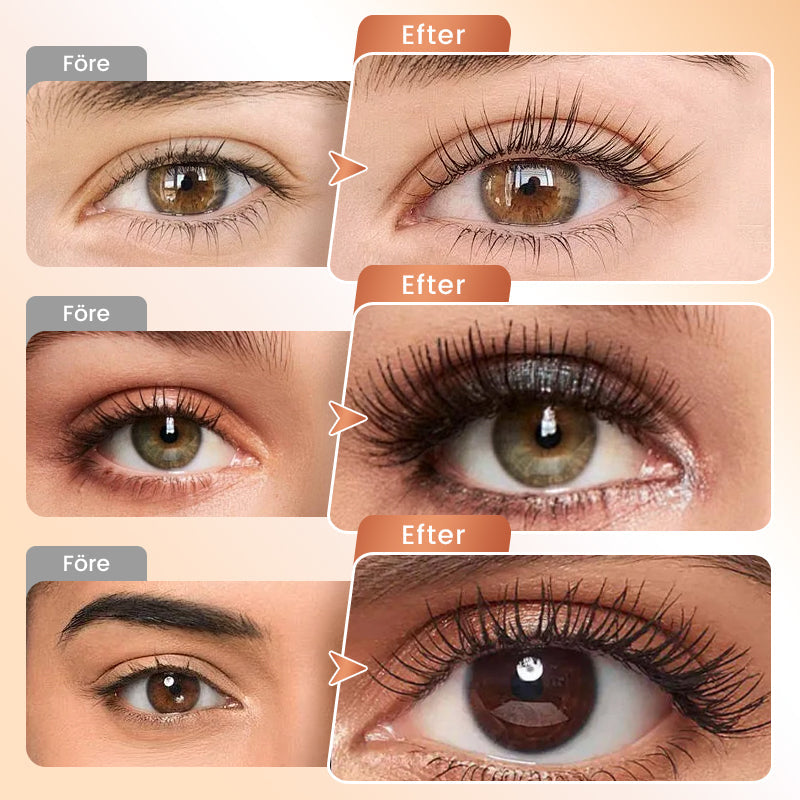 ✨Vattenfast mascara med fibrer – förlänger och böjer ögonfransarna direkt