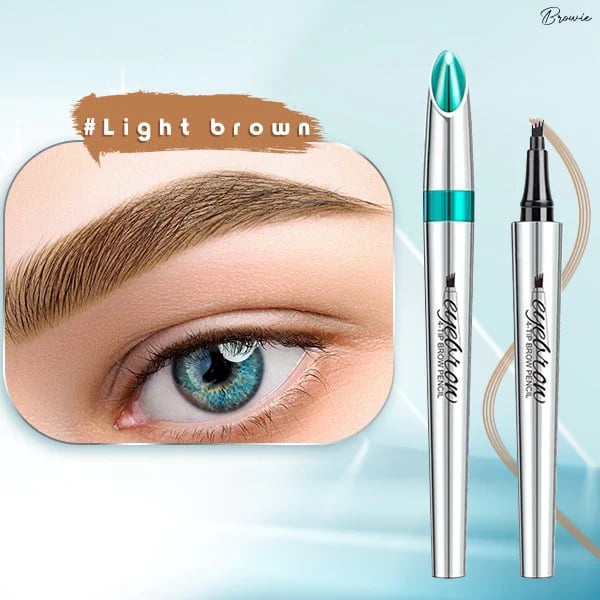 🌸3D Vattentät Microblading Ögonbrynspenna 4 Gaffelspets Tatueringspenna (🔥köp 1 få 1 gratis)