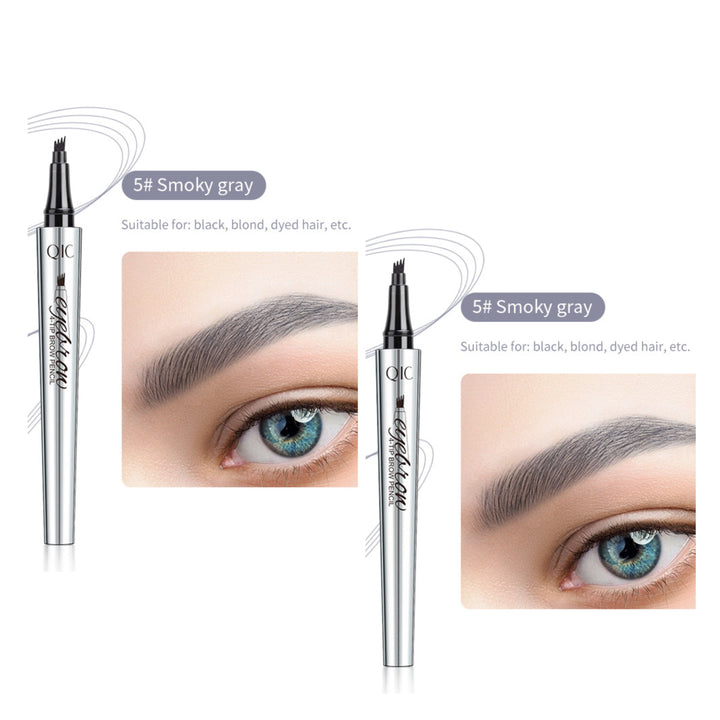 🌸3D Vattentät Microblading Ögonbrynspenna 4 Gaffelspets Tatueringspenna (🔥köp 1 få 1 gratis)