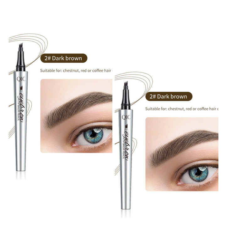 🌸3D Vattentät Microblading Ögonbrynspenna 4 Gaffelspets Tatueringspenna (🔥köp 1 få 1 gratis)