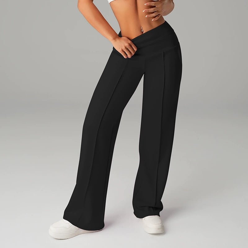 👖 50% RABATT! 💃 Dambyxor med Raka Ben – Enfärgade, Lösa & Bekväma – Perfekt för Vardag och Kontor 👜