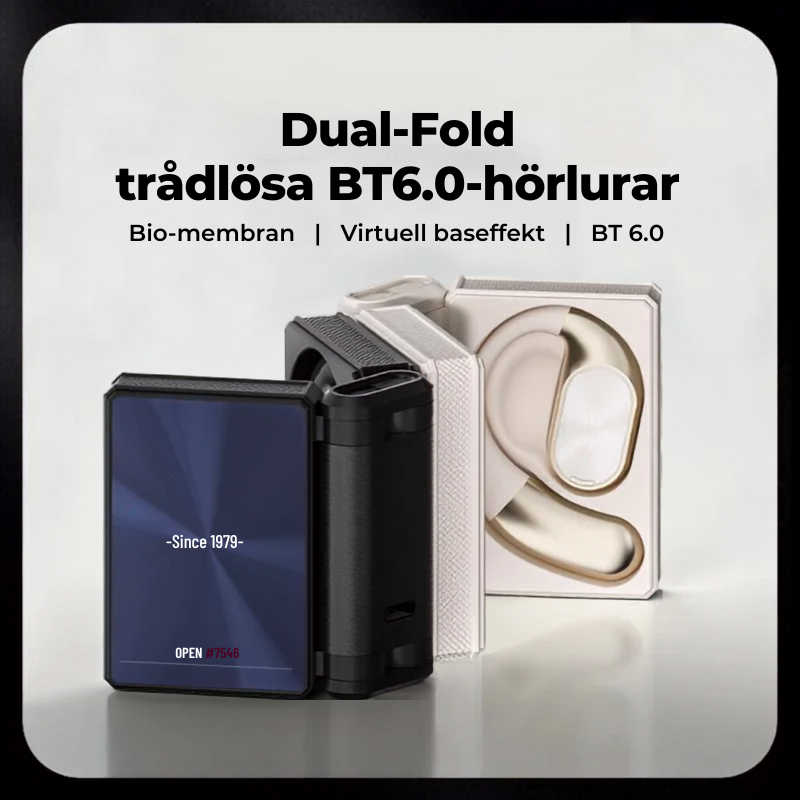 🎧 50% Rabatt Nu! Trådlösa Hörlurar med Brusreducering – 145h Speltid, Bluetooth 6.0 & IPX5 Sportcertifiering 🚀✨