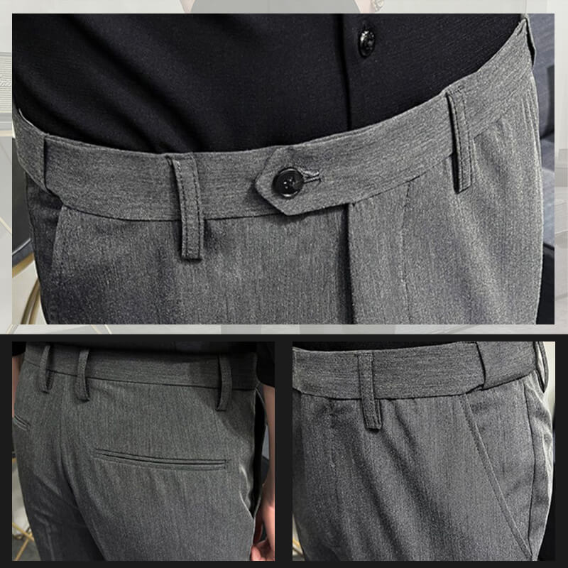 Uniformsbyxor med smal passform i enfärgat