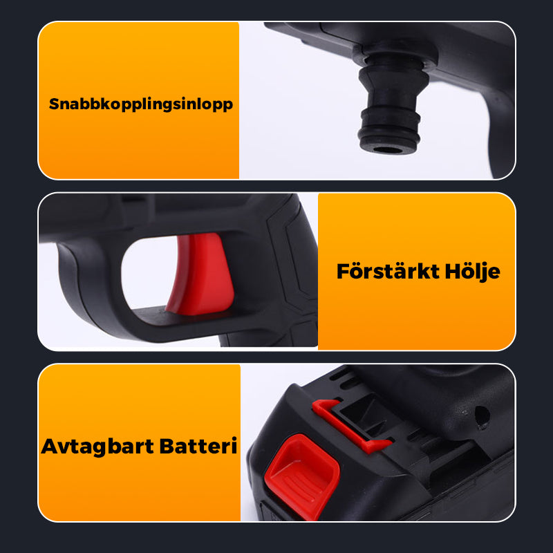 🔥Multifunktionell Bärbar Sladdlös Högtryckstvätt