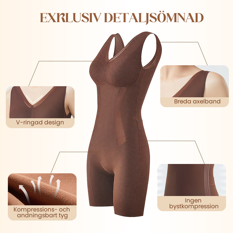 👙💫 TUMMY SHAPEWEAR BODYSUIT – Sömlöst och andningsbart tyg, omedelbar bantningseffekt, bekväm att bära hela dagen för en smickrande silhuett 🌸✨