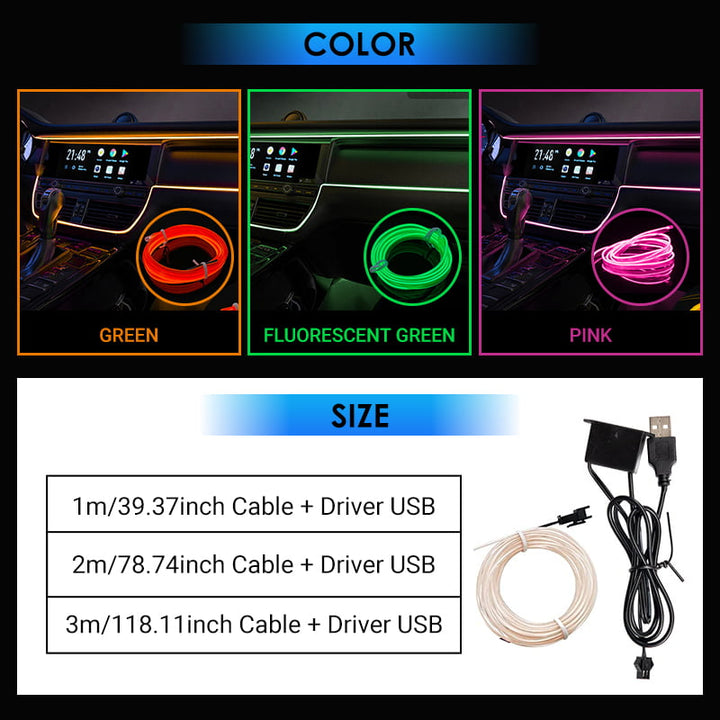 Bilinredning LED Strip Atmosphere Lights Pro