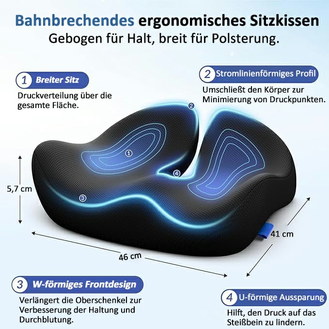 🎁Senaste dagen 50％ RABATT🔥Ergonomisk sittdyna tillverkad av minnesskum