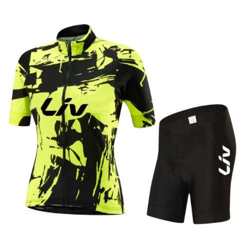 BORA cykeloutfit | Kortärmad cykeltröja + cykelbyxor med hängslen