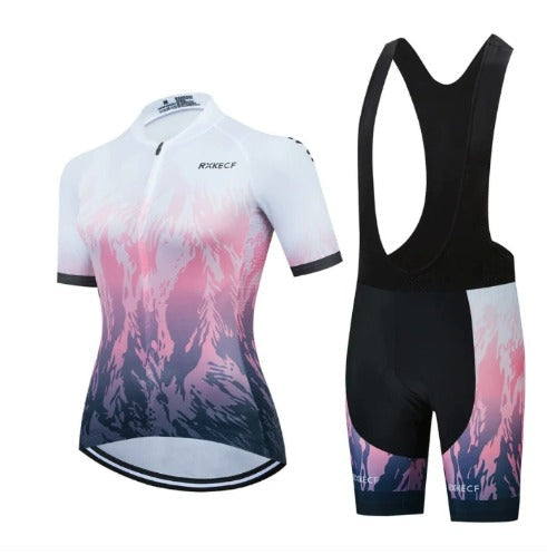 BORA-set med andningsbar cykeltröja och hängselshorts
