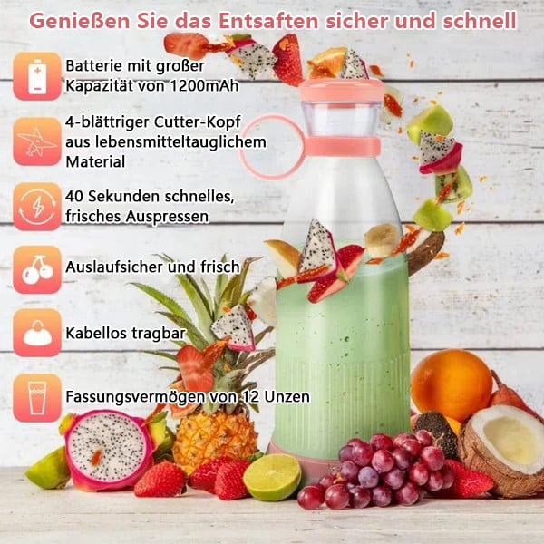🎄 Julerbjudanden 🎄 Bästsäljande bärbar juicepress | 🌟 Färsk juice, när som helst, var som helst!