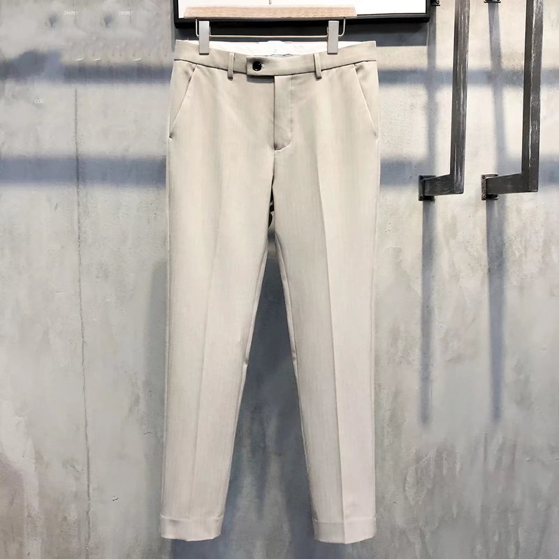 Uniformsbyxor med smal passform i enfärgat