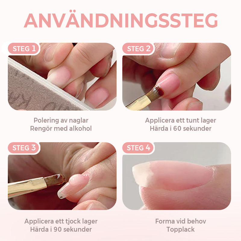 3-i-1 Självnivellerande Nagelbyggargel