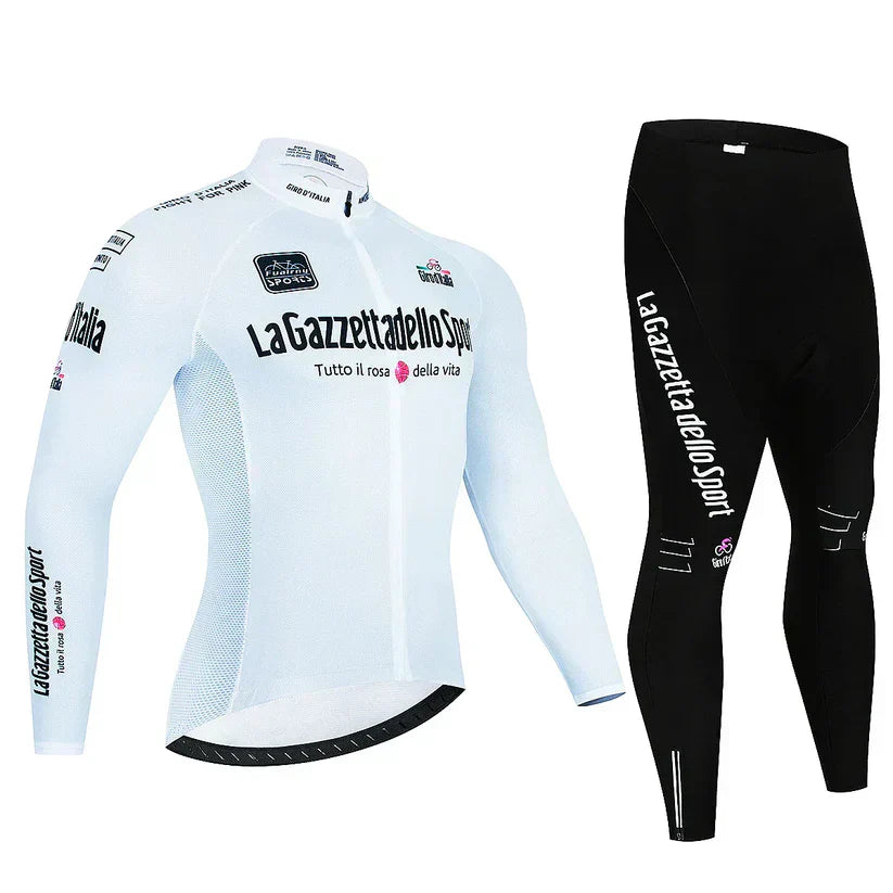 Giro d'Italia | Professionell långärmad cykeltröja – version med fleecefoder