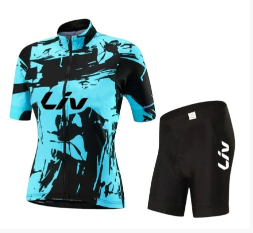 BORA cykeloutfit | Kortärmad cykeltröja + cykelbyxor med hängslen