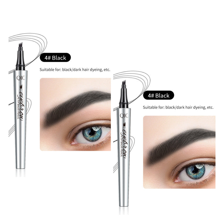 🌸3D Vattentät Microblading Ögonbrynspenna 4 Gaffelspets Tatueringspenna (🔥köp 1 få 1 gratis)