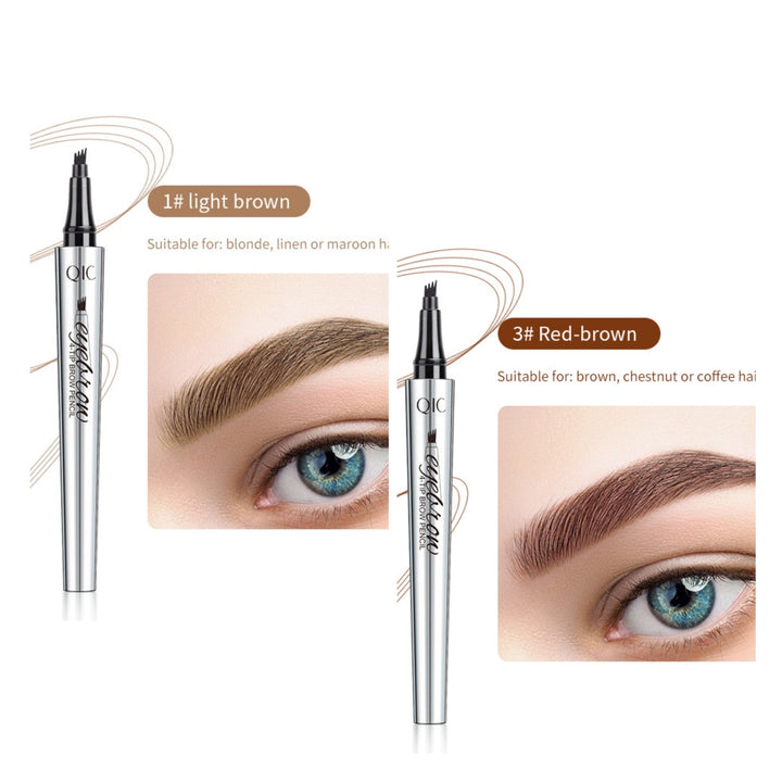 🌸3D Vattentät Microblading Ögonbrynspenna 4 Gaffelspets Tatueringspenna (🔥köp 1 få 1 gratis)