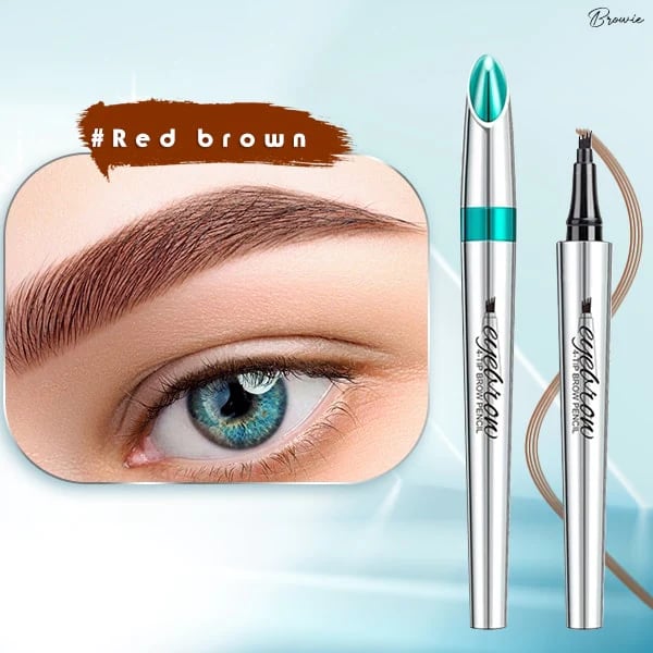 🌸3D Vattentät Microblading Ögonbrynspenna 4 Gaffelspets Tatueringspenna (🔥köp 1 få 1 gratis)