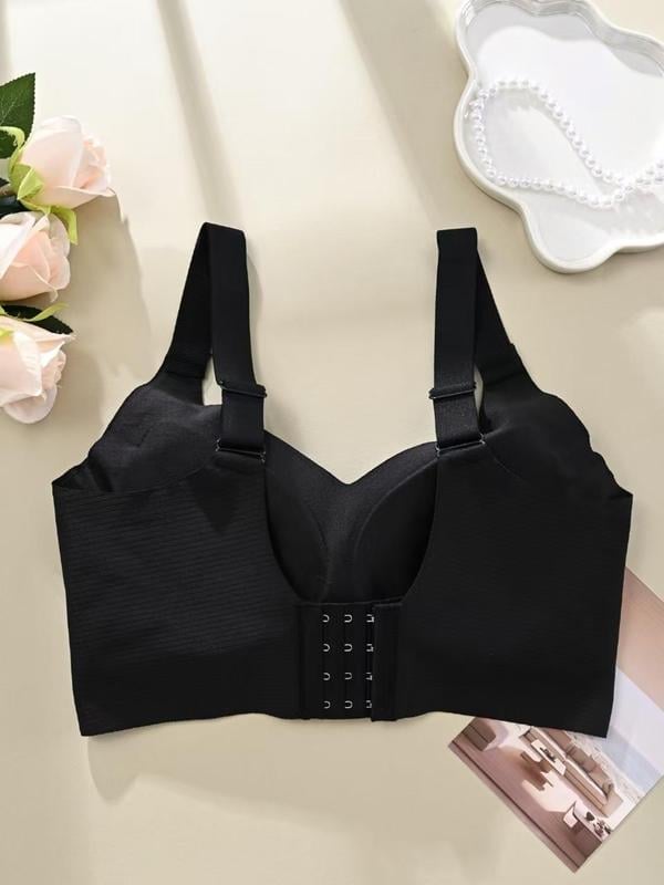 🎁 Massiva rabatter 🔥 💕 Diskret randig sömlös bh med W-stöd – Komfort och stil!