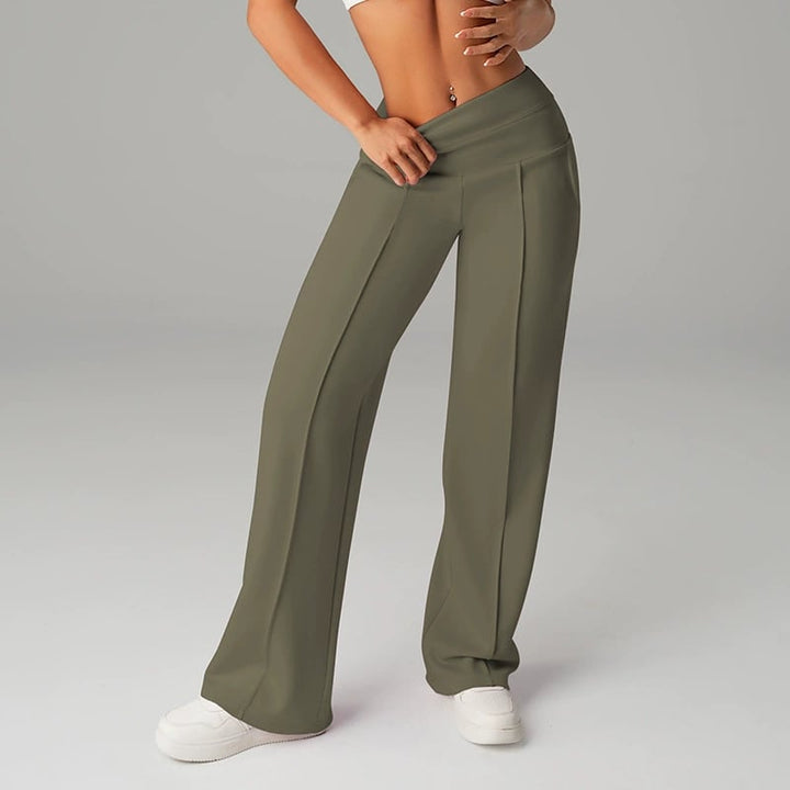 👖 50% RABATT! 💃 Dambyxor med Raka Ben – Enfärgade, Lösa & Bekväma – Perfekt för Vardag och Kontor 👜