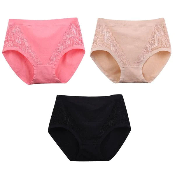 ⏰ Nyårsförsäljning - 50% rabatt  ✨ Plus Size Hög midja läckagesäker bomullstrosor