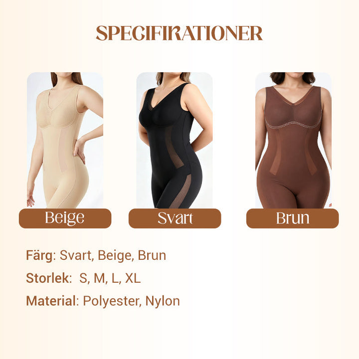 👙💫 TUMMY SHAPEWEAR BODYSUIT – Sömlöst och andningsbart tyg, omedelbar bantningseffekt, bekväm att bära hela dagen för en smickrande silhuett 🌸✨