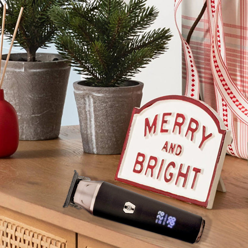 🔥Hushåll Digital Display Professionell elektrisk hårklippare