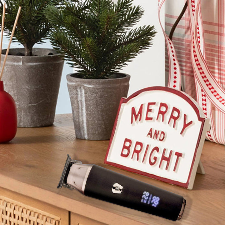 🔥Hushåll Digital Display Professionell elektrisk hårklippare