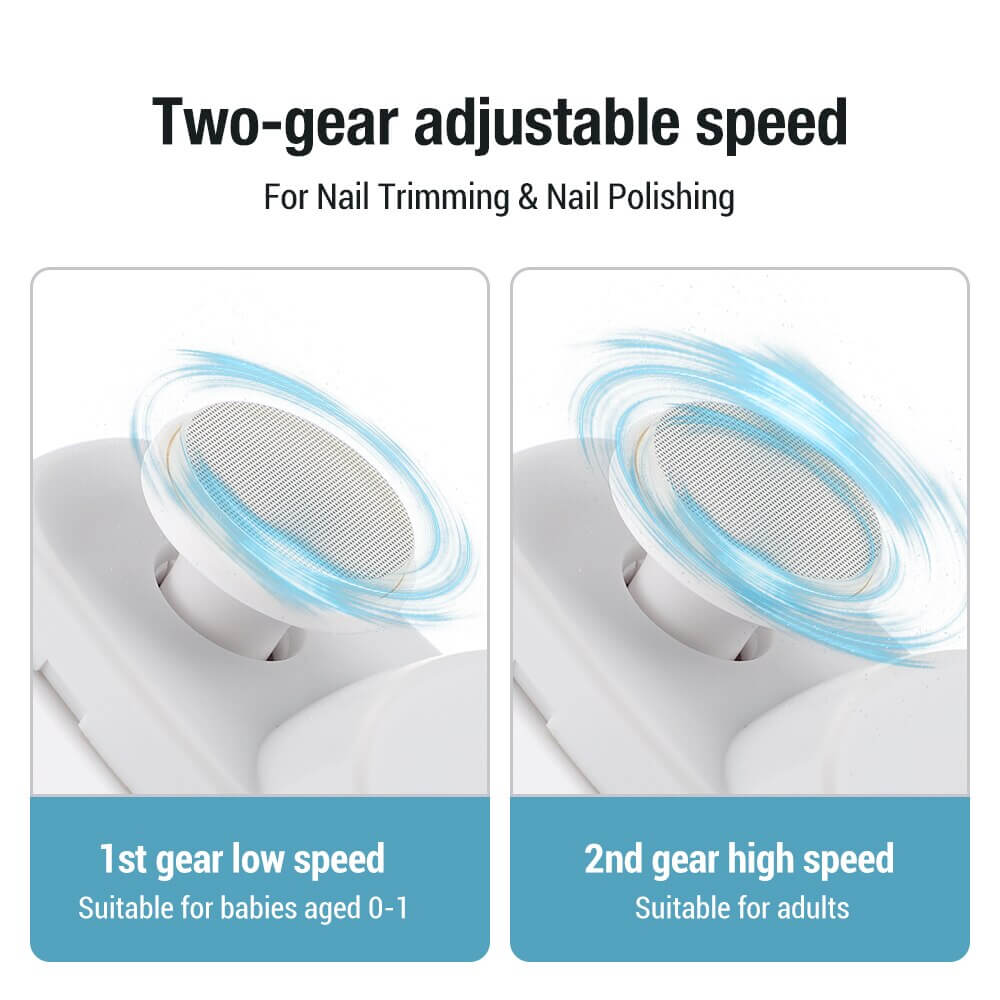 ✈️ 2-i-1 elektrisk polering och automatisk nagelklippare
