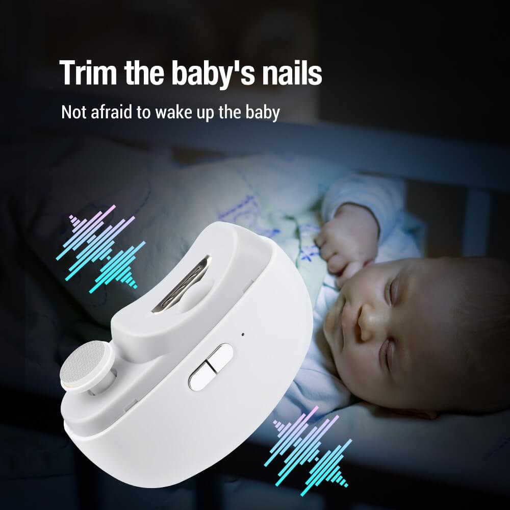 ✈️ 2-i-1 elektrisk polering och automatisk nagelklippare