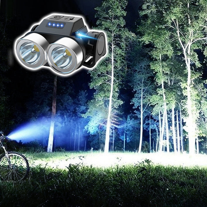 Utomhus Bärbar Dubbla Super Ljusstarka LED Cykellampa