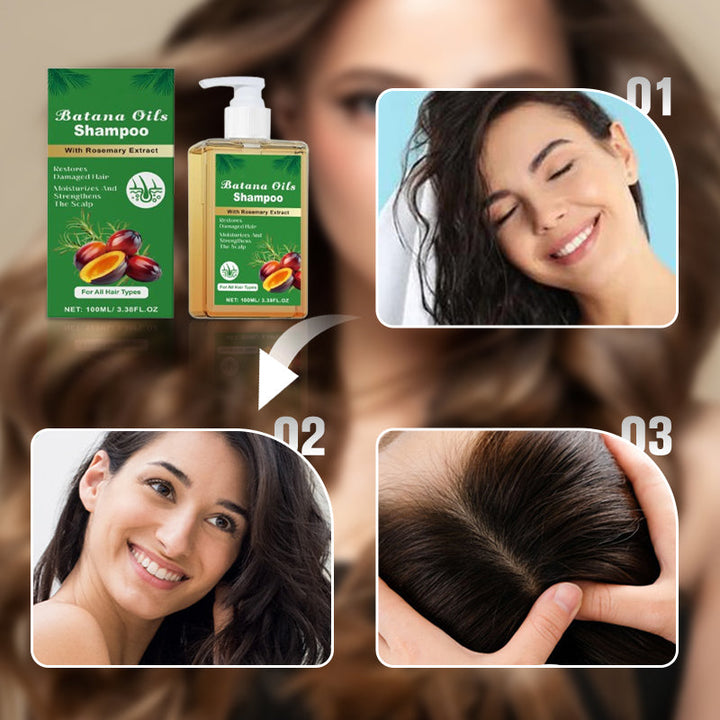 Batana Oil Shampoo med extrakt av rosmarin