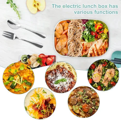 🍱 60% RABATT! ⚡ Bärbar Värme- & Kylbox 2-i-1 – 7 Delar, Dual Voltage & Perfekt för Lunch på Jobbet/Resor ✨