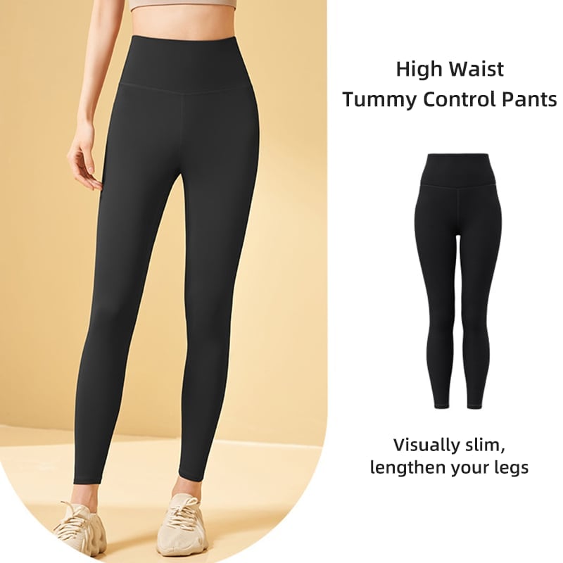 Träningsleggings med hög midja och magkontroll